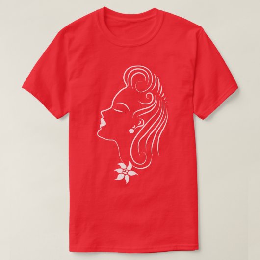 Schöne Lady T-Shirt (Design vorne)