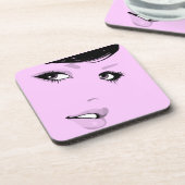 Schöne Lady Untersetzer (Linke Seite)