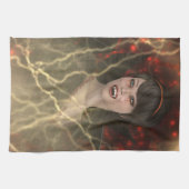 Schöne Lady Vamp Perfekter Halloween-Stil Handtuch (Horizontal)