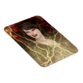 Schöne Lady Vamp Perfekter Halloween-Stil Magnet (Rechte Seite)