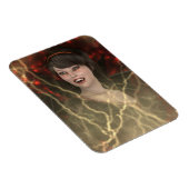 Schöne Lady Vamp Perfekter Halloween-Stil Magnet (Rechte Seite)