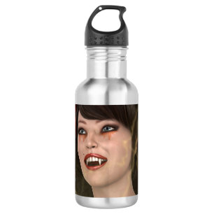 Schöne Lady Vamp Perfekter Halloween-Stil Trinkflasche
