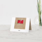 Schöne Ladybug Dankeschön Karte (Rückseite)