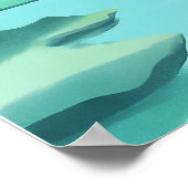 Schöne Lagune Poster (Ecke)