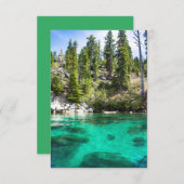 Schöne Lake Tahoe Personalisierte Grußkarte Dankeskarte (Vorne/Hinten)