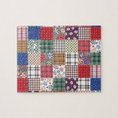 Schöne Land-Patchwork-Steppdecke Puzzle (Horizontal)