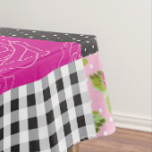 Schöne Land-Patchwork-Steppdecke Tischdecke (Beispiel)