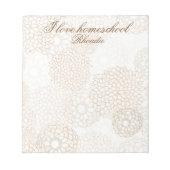 Schöne Landblüte Notizblock (Vorderseite)