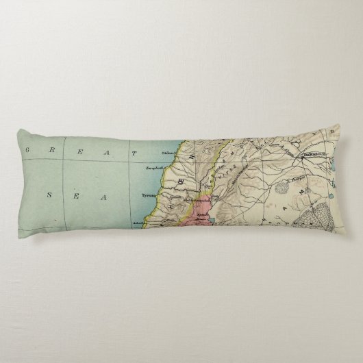 Schöne Landkarte Israels Seitenschläferkissen (Rückseite)