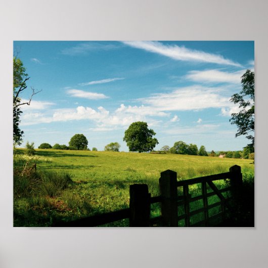 Schöne ländliche Landschaft Poster (Vorne)