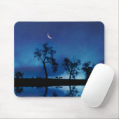 Schöne Landpferde Starry Night Moon Mousepad (Mit Mouse)