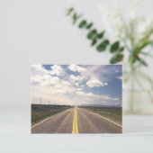 Schöne Landschaft auf der Autobahn Postkarte (Stehend Vorderseite)