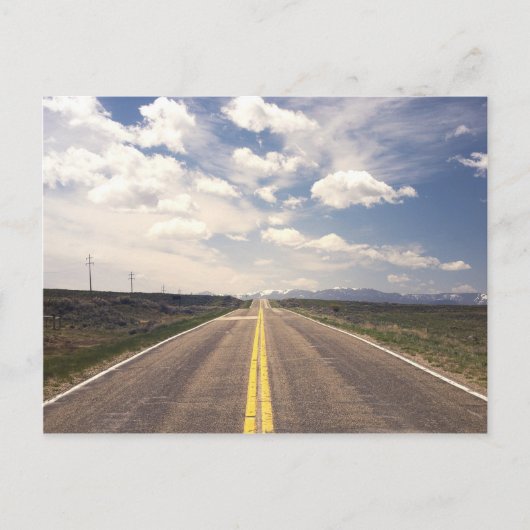 Schöne Landschaft auf der Autobahn Postkarte (Vorderseite)