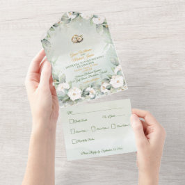 Schöne Landschaft auf einer Hochzeit All In One Einladung