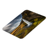 Schöne Landschaft Aussicht auf Seljalandsfoss Magnet (Linke Seite)