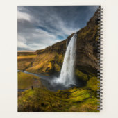 Schöne Landschaft Aussicht auf Seljalandsfoss Planer (Rückseite)