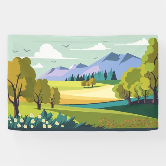 Schöne Landschaft Banner (Horizontal)