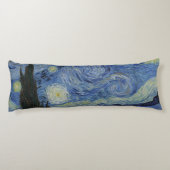 Schöne Landschaft Blaue Nacht Himmel Goldene Stern Seitenschläferkissen (Rückseite)