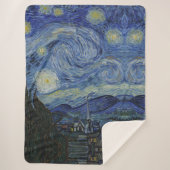 Schöne Landschaft Blaue Nacht Himmel Goldene Stern Sherpadecke (Vorderseite)