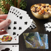 Schöne Landschaft Deck beim Kartenspielen Spielkarten (In Situ)