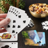 Schöne Landschaft Deck beim Kartenspielen Spielkarten (In Situ)