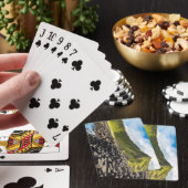 Schöne Landschaft Deck beim Kartenspielen Spielkarten (In Situ)