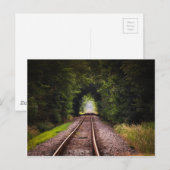 Schöne Landschaft der Eisenbahn Postkarte (Vorne/Hinten)