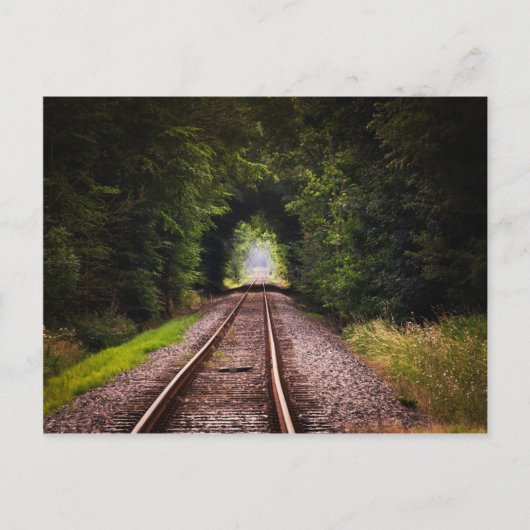 Schöne Landschaft der Eisenbahn Postkarte (Vorderseite)