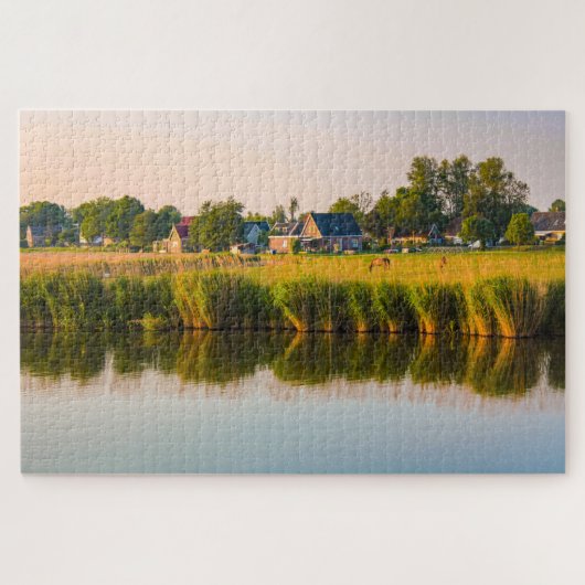 Schöne Landschaft der Niederlande Puzzle (Horizontal)