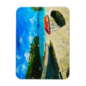 Schöne Landschaft der tropischen Insel Curacao Magnet (Vertikal)