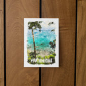 Schöne Landschaft der tropischen Insel Martinique Postkarte