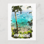 Schöne Landschaft der tropischen Insel Martinique Postkarte (Vorderseite)
