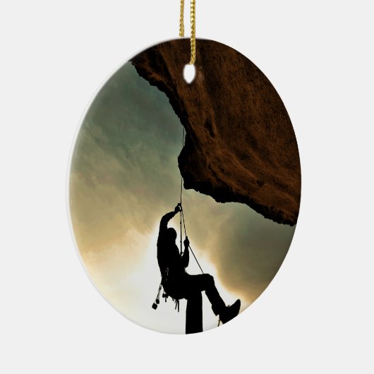 Schöne Landschaft des Bergsteigers Keramikornament (Rechts)