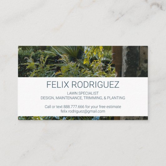 Schöne Landschaft Foto Business Card Visitenkarte (Rückseite)