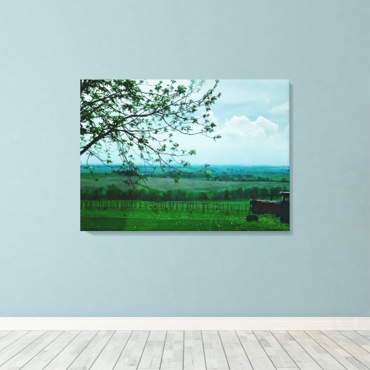 Schöne Landschaft Fotografie Leinwand (Insitu (Holzboden))