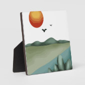 Schöne Landschaft Fotoplatte (Vorderseite)