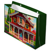 Schöne Landschaft Große Geschenktüte (Vorderseite Schrägansicht)