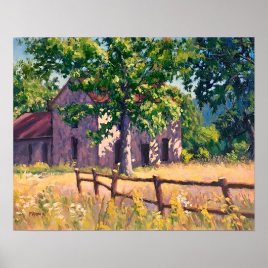 Schöne Landschaft im Herbst in Illinois Poster (Vorne)