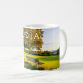 Schöne Landschaft im Herbst Kaffeetasse (VorderseiteRechts)
