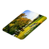 Schöne Landschaft im Herbst Magnet (Linke Seite)