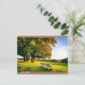 Schöne Landschaft im Herbst Postkarte (Stehend Vorderseite)