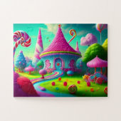 Schöne Landschaft in Candyland Puzzle (Horizontal)