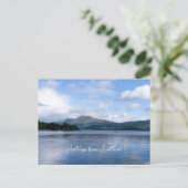 Schöne Landschaft in Schottland - Loch Lemond Postkarte (Stehend Vorderseite)