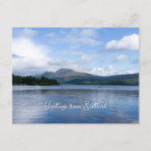 Schöne Landschaft in Schottland - Loch Lemond Postkarte (Vorderseite)