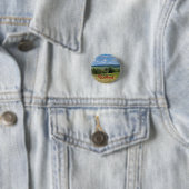 Schöne Landschaft in Wallonien, Reise Button (Beispiel)