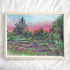 Schöne Landschaft Kunst, Dichtung und Musik Poster