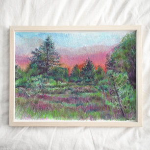 Schöne Landschaft Kunst, Dichtung und Musik Poster