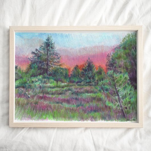 Schöne Landschaft Kunst, Dichtung und Musik Poster