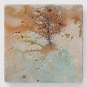 Schöne Landschaft Kunst, Dichtung und Musik Steinuntersetzer (Vorderseite)