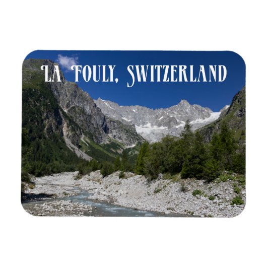 Schöne Landschaft, La Fouly, Schweiz Magnet (Horizontal)